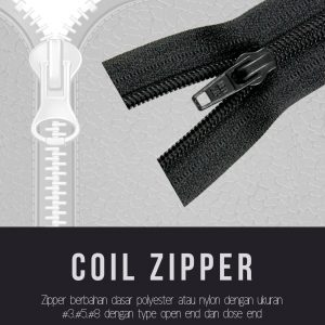 coil zipper (resleting coil) - bahankain