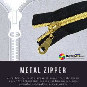 metal zipper - bahankain