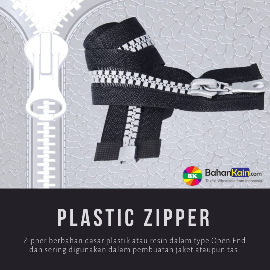 Plastic Zipper - bahankain