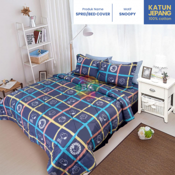 Sprei Bed Cover Katun Jepang Motif