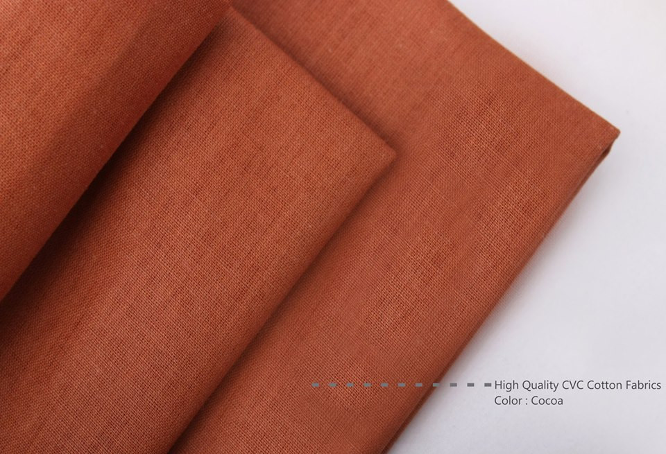 Jual Bahan Sprei Cotton CVC Warna  Coklat  Cocoa Lebar 240 