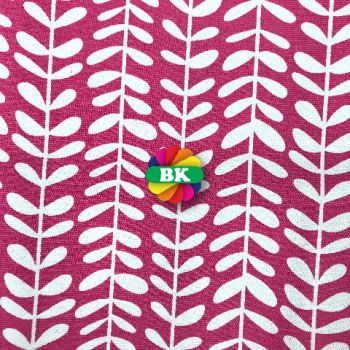 Kain Kanvas Print Motif Daun Kelor